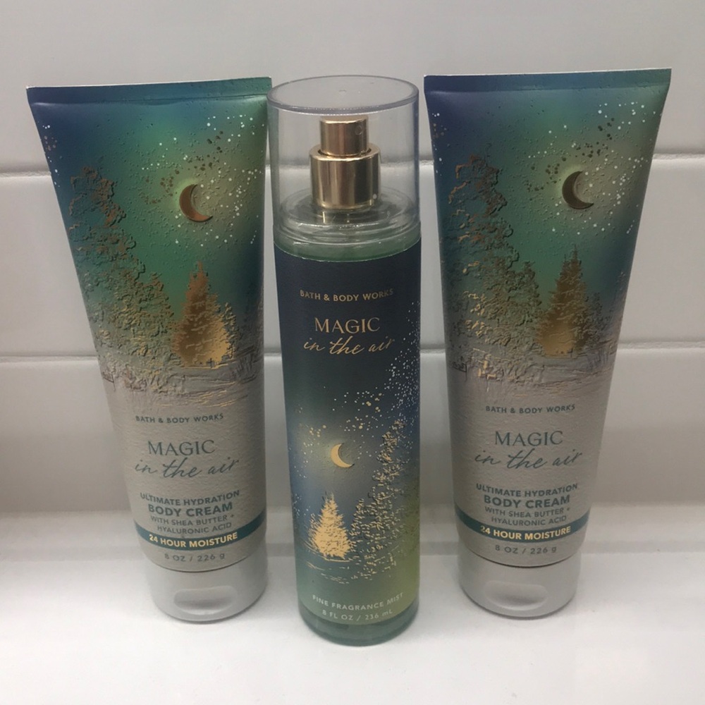 NWT! BBW Magic in the Air Fragrance Mist & Body Cream Set